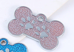 Footprint Engraving Dog Tag