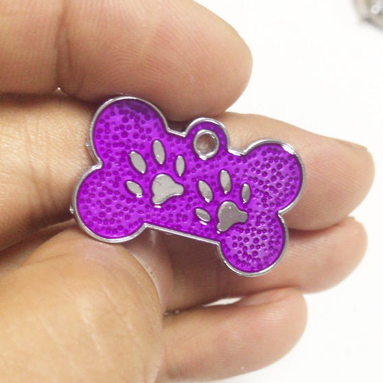 Footprint Engraving Dog Tag